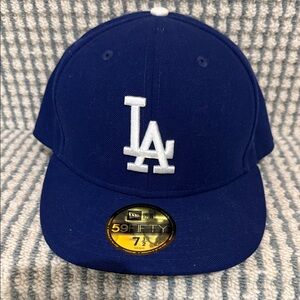New Era Blue and White LA Cap
